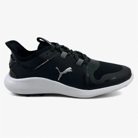PUMA Ignite Fasten8 Black White Womens Waterproof Golf Shoes - Picture 7 of 8